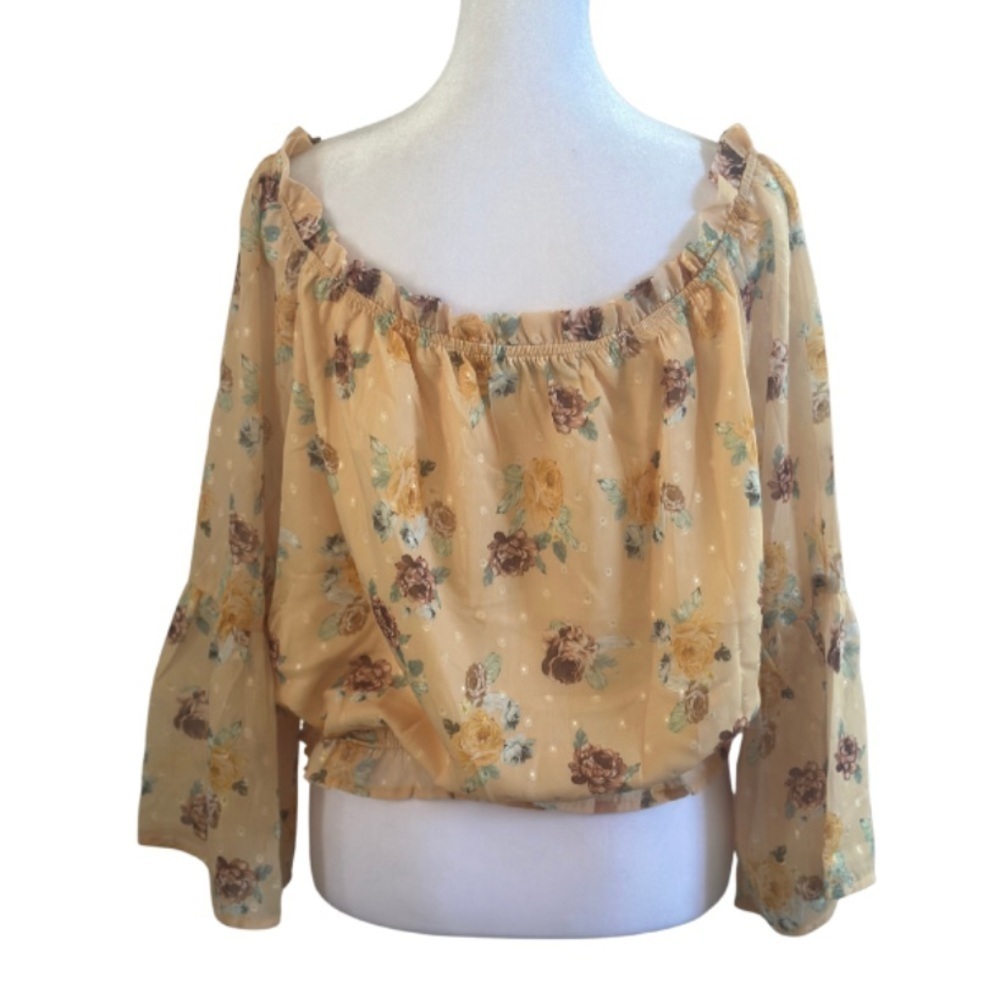Krush Kandy Off-Shoulder Floral Top - Picture 2 of 6